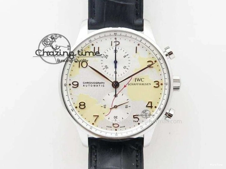 MIROTIME 0817 Portuguese Real PR Real Annual Calendar RG IW503504 YLF 1:1 Best Edition White Dial On Leather Strap A TimelessDesign 7242